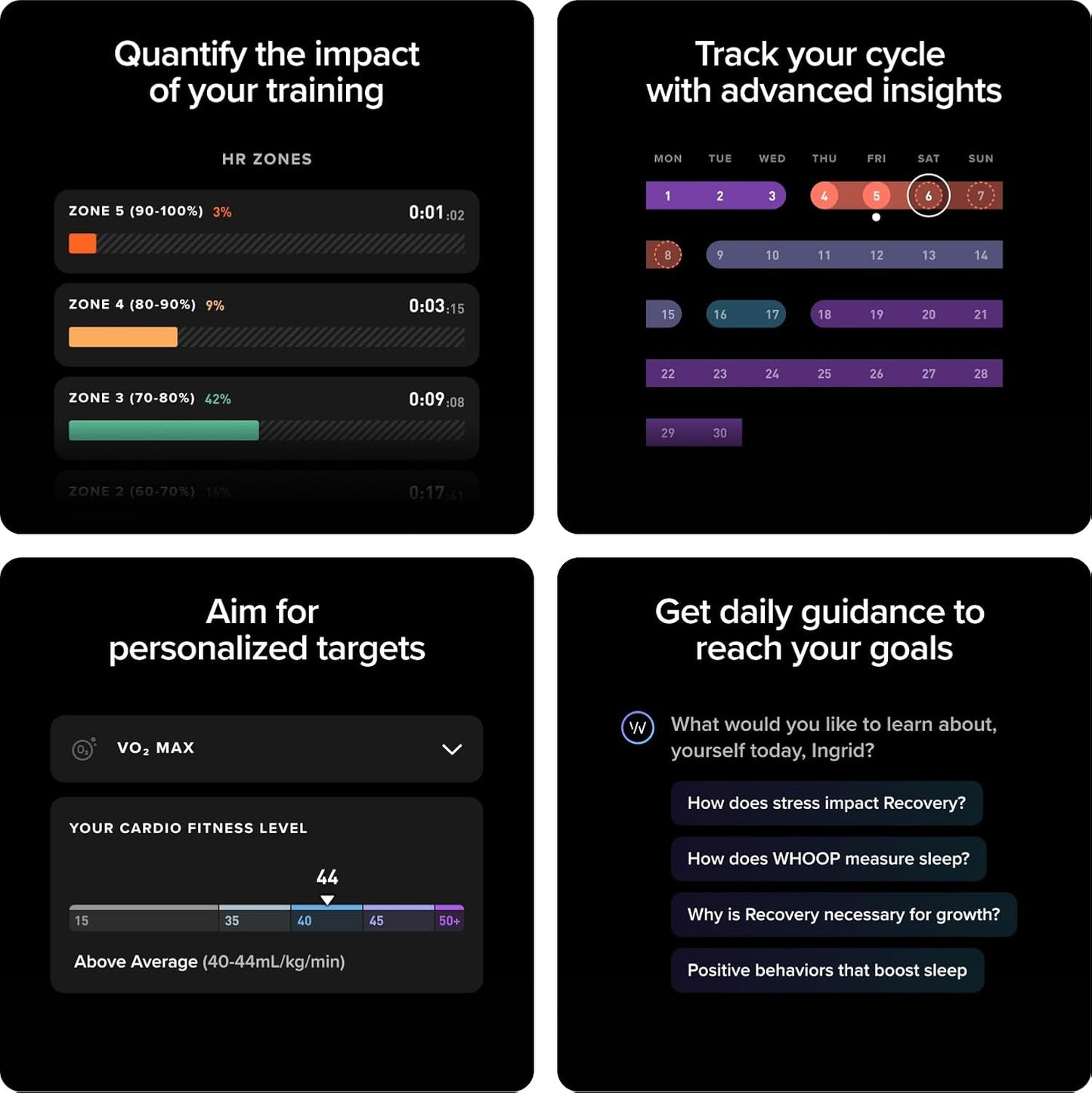 WHOOP 5.0 Activity Tracker - 12 Month Membership - Health and Fitness Tracker, Sleep Tracking, Personalized Coaching