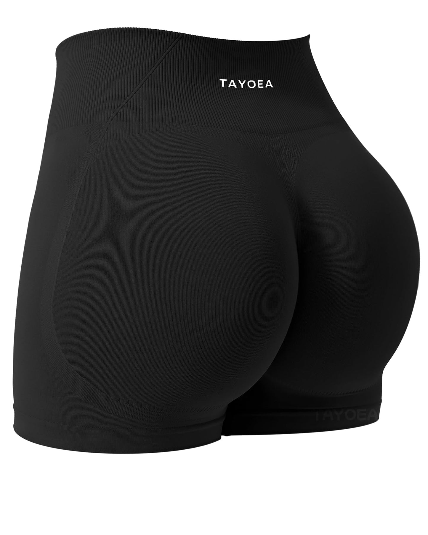 TAYOEA Women's Workout Shorts with Tummy Control & Butt Scrunch for Gym Seamless Yoga Shorts Sports Spandex Biker Shorts