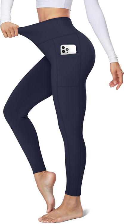 Blisset Women's Fleece Lined Leggings Thermal Warm Winter Tights High Waisted Soft Yoga Pants with Pockets