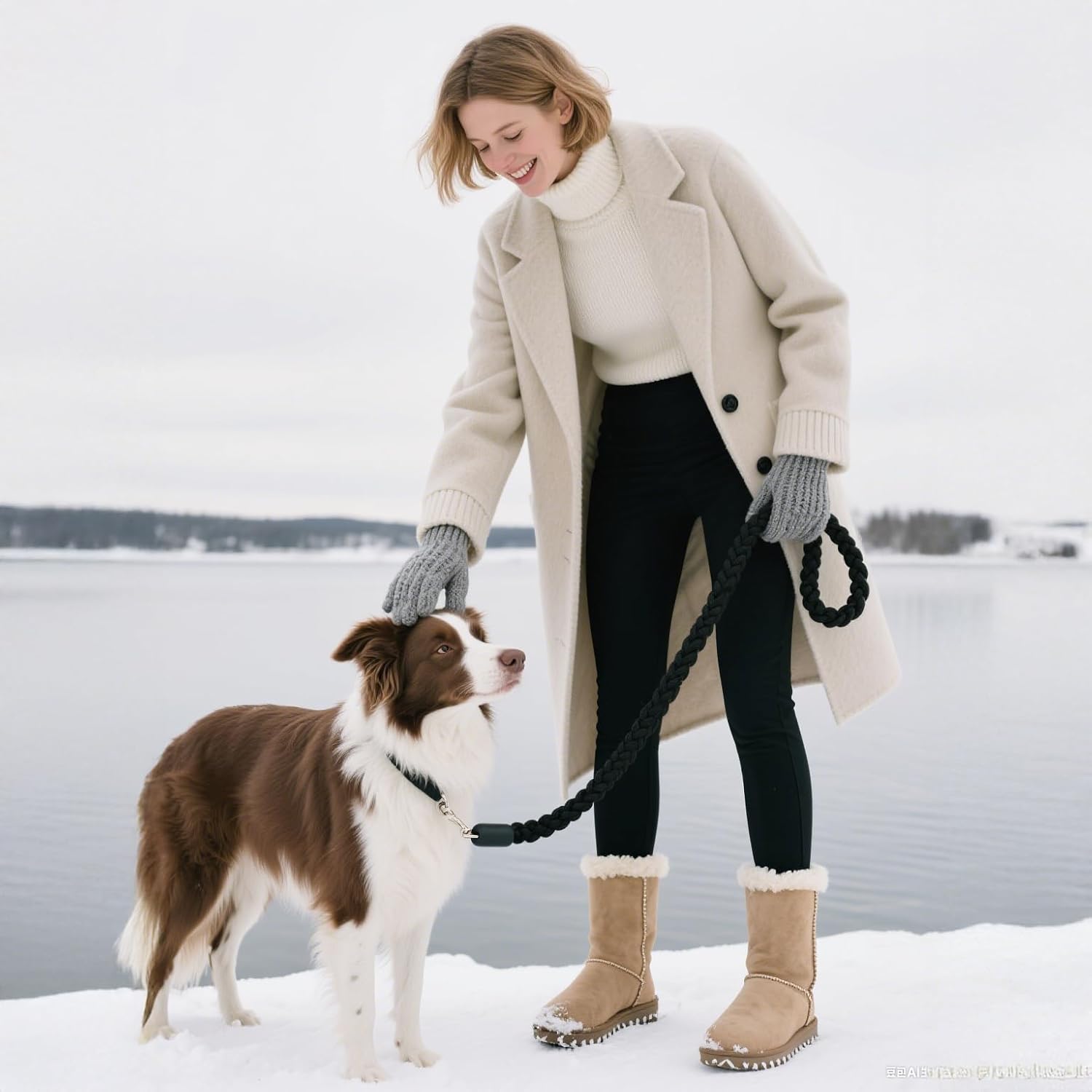 Blisset Women's Fleece Lined Leggings Thermal Warm Winter Tights High Waisted Soft Yoga Pants with Pockets