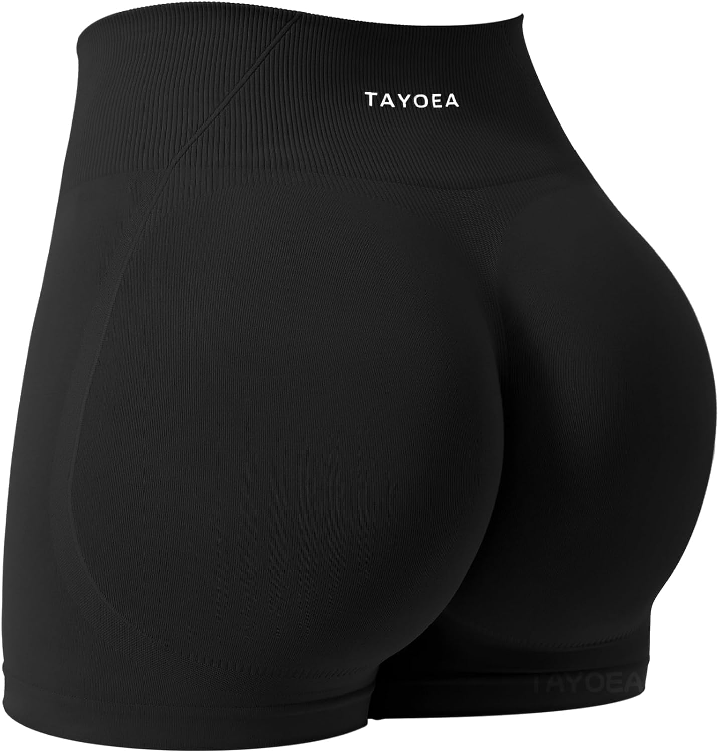 TAYOEA Women's Workout Shorts with Tummy Control & Butt Scrunch for Gym Seamless Yoga Shorts Sports Spandex Biker Shorts