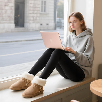 Blisset Women's Fleece Lined Leggings Thermal Warm Winter Tights High Waisted Soft Yoga Pants with Pockets