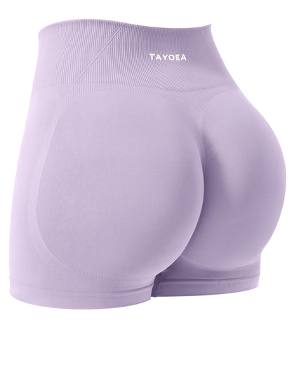 TAYOEA Women's Workout Shorts with Tummy Control & Butt Scrunch for Gym Seamless Yoga Shorts Sports Spandex Biker Shorts