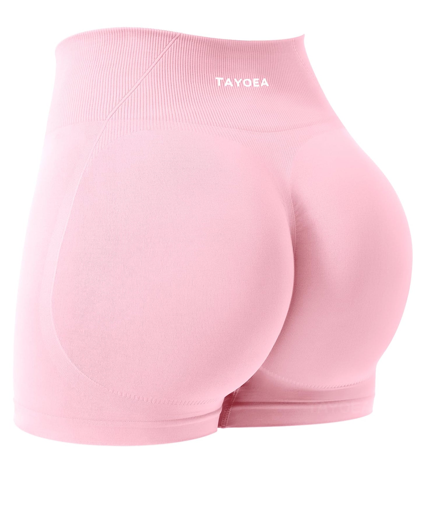 TAYOEA Women's Workout Shorts with Tummy Control & Butt Scrunch for Gym Seamless Yoga Shorts Sports Spandex Biker Shorts