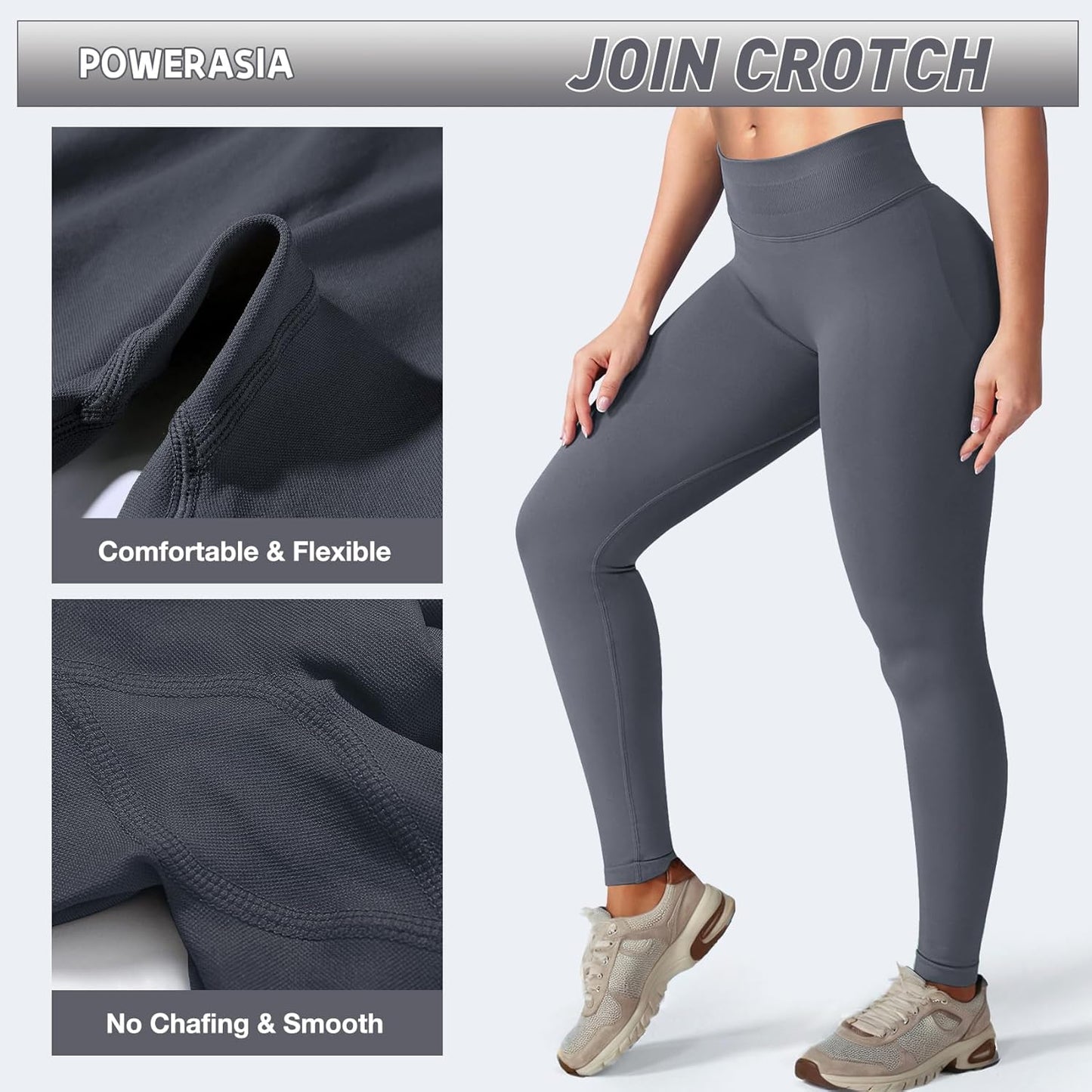 Leggings de impacto oculto para mujer, cintura media y baja, para gimnasio, entrenamiento, control de abdomen, pantalones de yoga