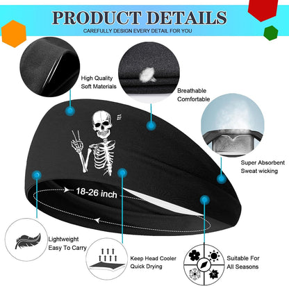 3Pcs Men Sports Headbands Sweat Bands for Men Women Sweatbands