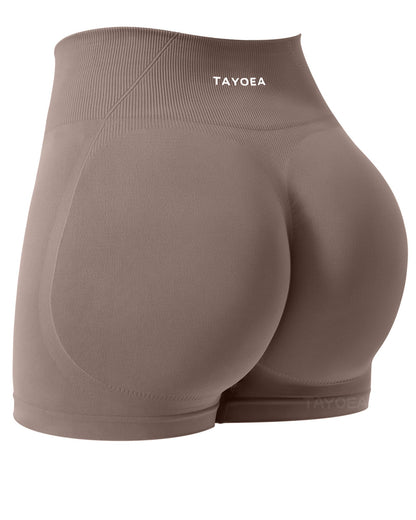 TAYOEA Women's Workout Shorts with Tummy Control & Butt Scrunch for Gym Seamless Yoga Shorts Sports Spandex Biker Shorts