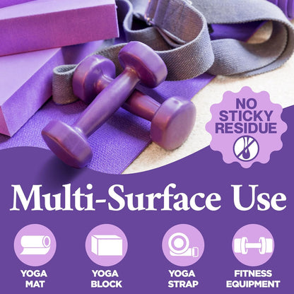 Durabasics Yoga Mat Cleaner Spray – Lavender Scent – 2 Pack (4 oz Each) with Microfiber Towel – Mat Spray Cleaner for Sweat & Odor – Quick-Dry, No Rinse Formula for Gear & Gym Equipment